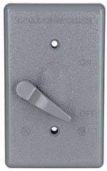 Cooper Crouse-Hinds - Electrical Outlet Box Aluminum Weatherproof Cover - Includes Gasket - Exact Tool & Supply