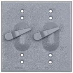 Cooper Crouse-Hinds - Electrical Outlet Box Aluminum Weatherproof Cover - Includes Gasket - Exact Tool & Supply