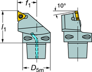 C3-266RFG-22040-22 CoroThread® 266 Coromant Capto® Toolholder - Exact Tool & Supply