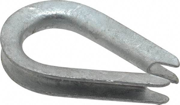Value Collection - 1/8" Wire Rope Thimble Clip - Steel, Galvanized - Exact Tool & Supply