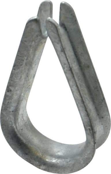 Value Collection - 5/16" Wire Rope Thimble Clip - Steel, Galvanized - Exact Tool & Supply
