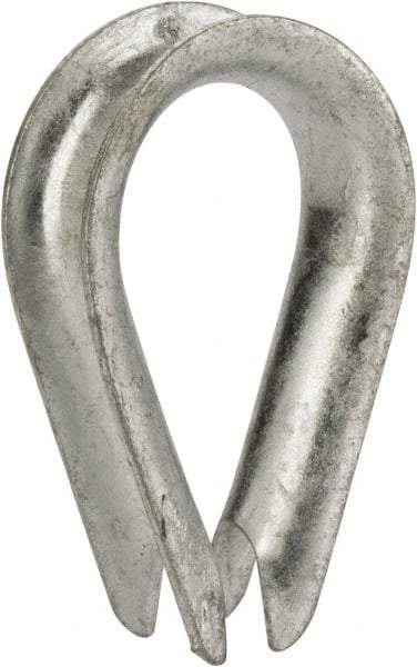 Value Collection - 7/16" Wire Rope Thimble Clip - Steel, Galvanized - Exact Tool & Supply