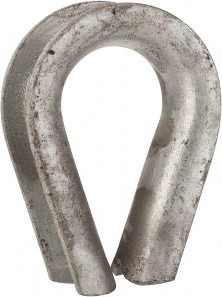 Value Collection - 7/8" Wire Rope Thimble Clip - Steel, Galvanized - Exact Tool & Supply