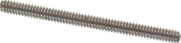 Value Collection - #10-24 2-1/2" OAL Fully Threaded Stud - Carbon Steel, Plain Finish - Exact Tool & Supply