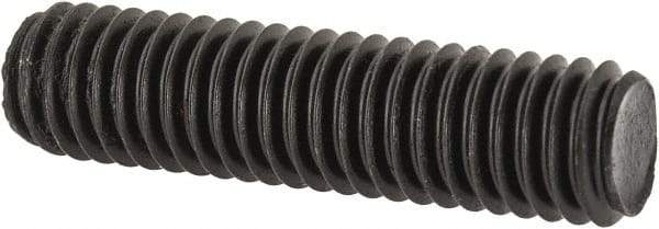 Value Collection - 3/8-16 1-1/2" OAL Fully Threaded Stud - Carbon Steel, Plain Finish - Exact Tool & Supply