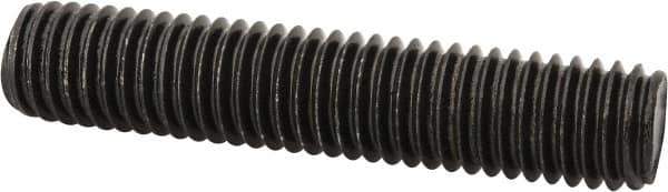 Value Collection - 1/2-13 2-1/2" OAL Fully Threaded Stud - Carbon Steel, Plain Finish - Exact Tool & Supply