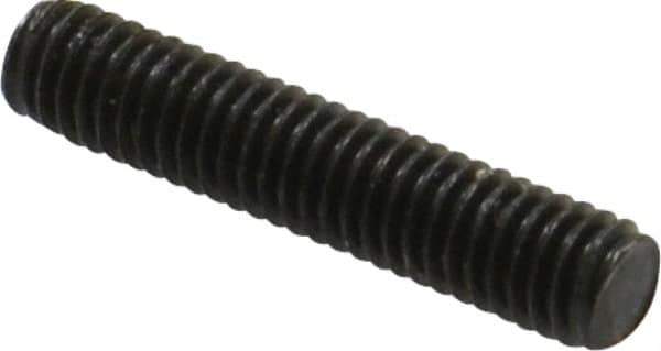 Value Collection - M6x1.0 30mm OAL Fully Threaded Stud - Carbon Steel, Plain Finish, Metric - Exact Tool & Supply