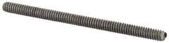 Value Collection - #10-24 3" OAL Fully Threaded Stud - Aluminum, Plain Finish - Exact Tool & Supply