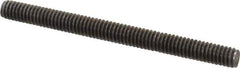 Value Collection - #8-32 2" OAL Fully Threaded Stud - Stainless Steel, Plain Finish - Exact Tool & Supply