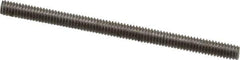 Value Collection - #8-32 2-1/2" OAL Fully Threaded Stud - Stainless Steel, Plain Finish - Exact Tool & Supply
