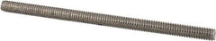 Value Collection - #8-32 3" OAL Fully Threaded Stud - Stainless Steel, Plain Finish - Exact Tool & Supply