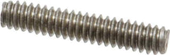 Value Collection - #10-24 1" OAL Fully Threaded Stud - Stainless Steel, Plain Finish - Exact Tool & Supply