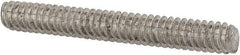Value Collection - #10-24 1-1/2" OAL Fully Threaded Stud - Stainless Steel, Plain Finish - Exact Tool & Supply