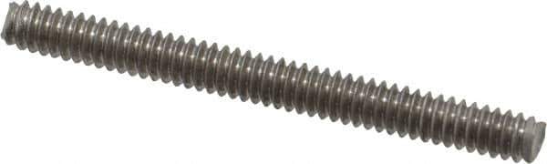 Value Collection - #10-24 2" OAL Fully Threaded Stud - Stainless Steel, Plain Finish - Exact Tool & Supply
