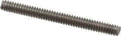 Value Collection - #10-24 2" OAL Fully Threaded Stud - Stainless Steel, Plain Finish - Exact Tool & Supply