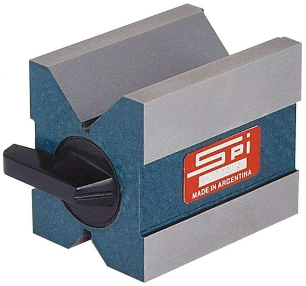SPI - 0.19 to 1-3/4" Capacity, 90° Angle, Hardened Steel V-Block - 2-3/4" Long x 2" Wide x 2-3/8" High, Sold as Matched Pair - Exact Tool & Supply