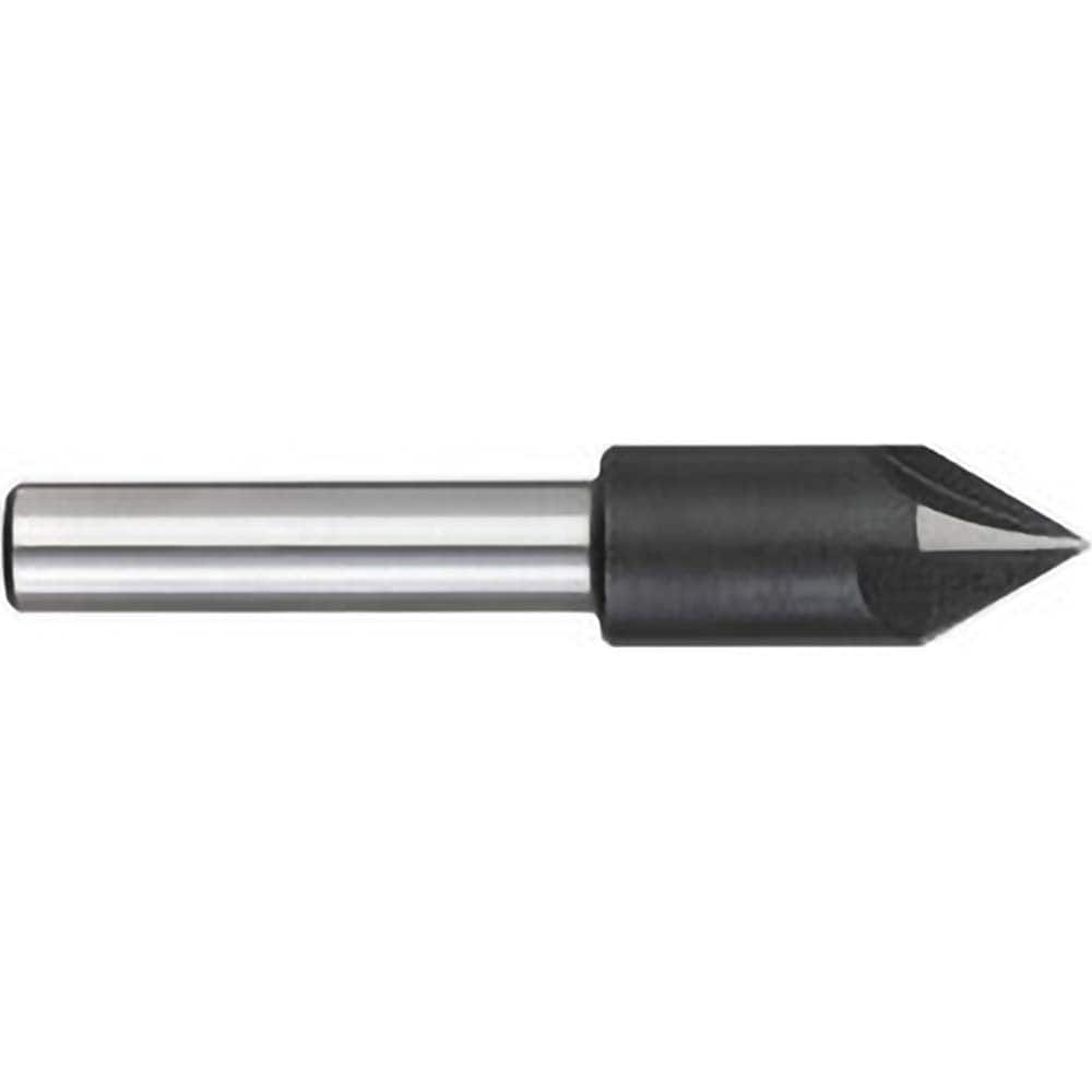 Titan USA - Countersinks; Head Diameter (Inch): 1/2 ; Head Diameter (Decimal Inch): 0.5000 ; Number of Flutes: 4 ; Included Angle: 82 ; Countersink Material: Solid Carbide ; Countersink Finish/Coating: Uncoated - Exact Tool & Supply