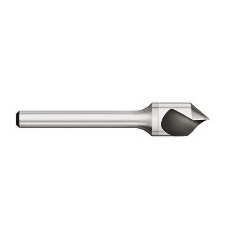 Titan USA - Countersinks; Head Diameter (Inch): 1/4 ; Head Diameter (Decimal Inch): 0.2500 ; Number of Flutes: 1 ; Included Angle: 82 ; Countersink Material: Solid Carbide ; Countersink Finish/Coating: Uncoated - Exact Tool & Supply