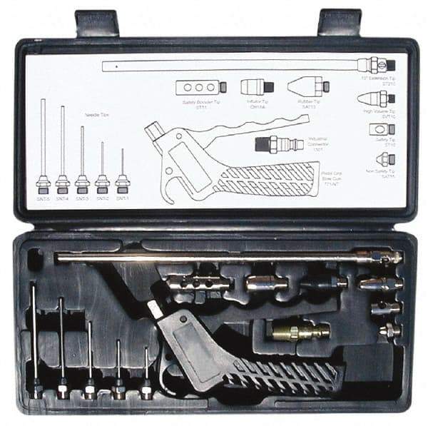 Coilhose Pneumatics - Plastic Blow Gun Kits - 1/4 Inlet, 150 Max psi - Exact Tool & Supply