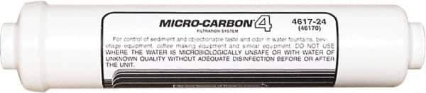 Nu-Calgon - 2.59" OD, 20µ, 6R Micromet Inline Cartridge Filter that Removes Silt, Sediment & Chlorine - 13" Long, Reduces Sediments, Tastes, Odors, Chlorine & Scale - Exact Tool & Supply