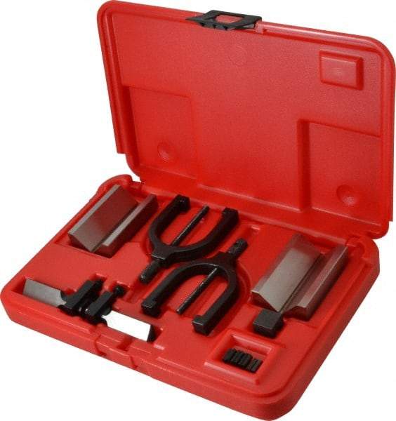 SPI - 1-1/2" Max Capacity, 45 and 90° Angle, V-Block - 2-3/4" Long x 1-5/8" Wide x 1-3/4" High, Sold as Matched Pair - Exact Tool & Supply