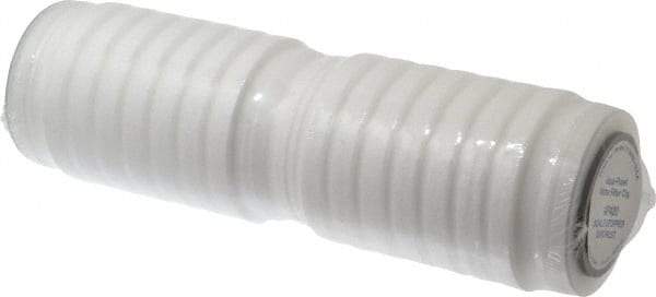 3M Aqua-Pure - 2-3/4" OD, 5µ, Cellulose Fiber Graded Density with Scale Inhibitor Cartridge Filter - 9-3/4" Long, Reduces Dirt, Rust & Scale - Exact Tool & Supply