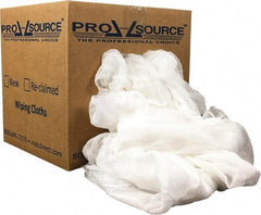 PRO-SOURCE - 55 Piece, Lint Free White Cheesecloth - 36 Inch Long x 30 Inch Wide Sheet, Washed, Box - Exact Tool & Supply