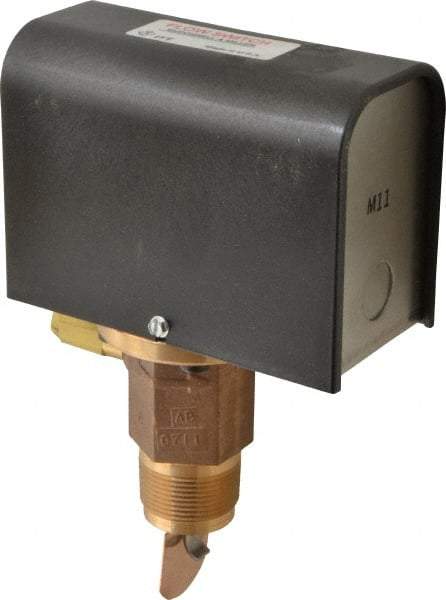 McDonnell & Miller - 300 psi, Brass Housing, General Purpose Flow Switch - 7.7 Flow Set Point, 4.8 to 998 GPM - Exact Tool & Supply
