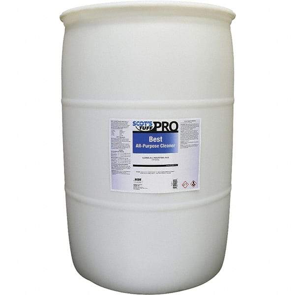 Scot's Tuff - 55 Gal Drum All-Purpose Cleaner - Liquid, Low Sudsing, Pleasant - Exact Tool & Supply