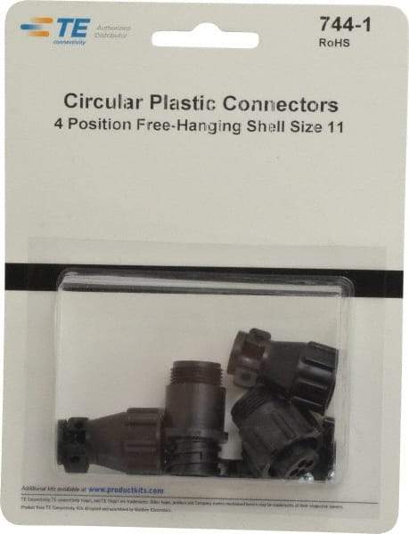 Tyco/Amp - Panel Mount Plug and Receptacle Kit - 11 to 4 AWG Compatible Wire Size - Exact Tool & Supply