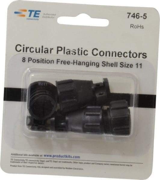 Tyco/Amp - Free Hanging Connector Kit - 11 to 8 AWG Compatible Wire Size - Exact Tool & Supply