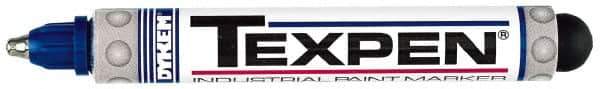 Dykem - Blue Paint Marker - Medium Tip, Oil Based - Exact Tool & Supply