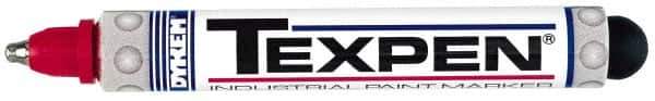 Dykem - Red Paint Marker - Medium Tip, Oil Based - Exact Tool & Supply