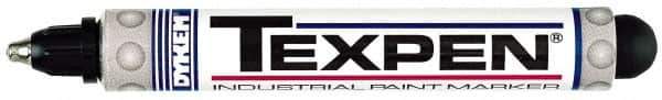 Dykem - Black Paint Marker - Medium Tip, Oil Based - Exact Tool & Supply
