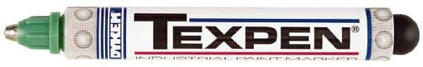 Dykem - Green Paint Marker - Medium Tip, Oil Based - Exact Tool & Supply