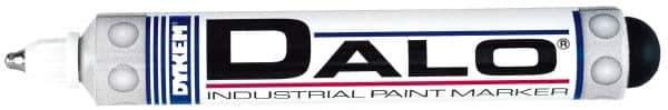 Dykem - White Paint Marker - Medium Tip, Oil Based - Exact Tool & Supply