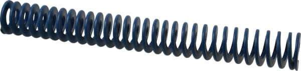 Associated Spring Raymond - 1-1/2" Hole Diam, 3/4" Rod Diam, 12" Free Length, Blue Die Spring - 480 Lb Max Deflection, 6" Max Deflection, Medium Duty, Chromium Alloy Steel - Exact Tool & Supply