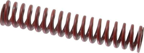 Associated Spring Raymond - 1" Hole Diam, 1/2" Rod Diam, 5" Free Length, Red Die Spring - 266.4 Lb Max Deflection, 1.85" Max Deflection, Medium Heavy Duty, Chromium Alloy Steel - Exact Tool & Supply