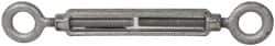 Made in USA - 2,200 Lb Load Limit, 1/2" Thread Diam, 6" Take Up, Steel Eye & Eye Turnbuckle - 13" Closed Length - Exact Tool & Supply