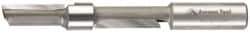 Amana Tool - 1/2" Diam, 1/2" Shank Diam, 1-1/8" Length of Cut, 2 Flute Straight Plunge Router Bit - 4-1/4" Overall Length, Piloted, Carbide Tipped - Exact Tool & Supply