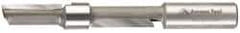 Amana Tool - 1/2" Diam, 1/2" Shank Diam, 1-1/8" Length of Cut, 2 Flute Straight Plunge Router Bit - 4-1/4" Overall Length, Piloted, Carbide Tipped - Exact Tool & Supply