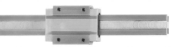 Igus - 1,000mm OAL x 15mm Overall Width x Self Lubricated Linear Guide Systems - 40mm Between Holes - Exact Tool & Supply