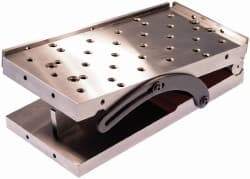 Suburban Tool - 4" Long x 4" Wide x 3-1/8" High, Compound Precision Steel Sine Plate - Square to within 0.0002", 0.0002 (C1), 0.0002 (C2)" Tolerance, 3/8-16 Hole - Exact Tool & Supply