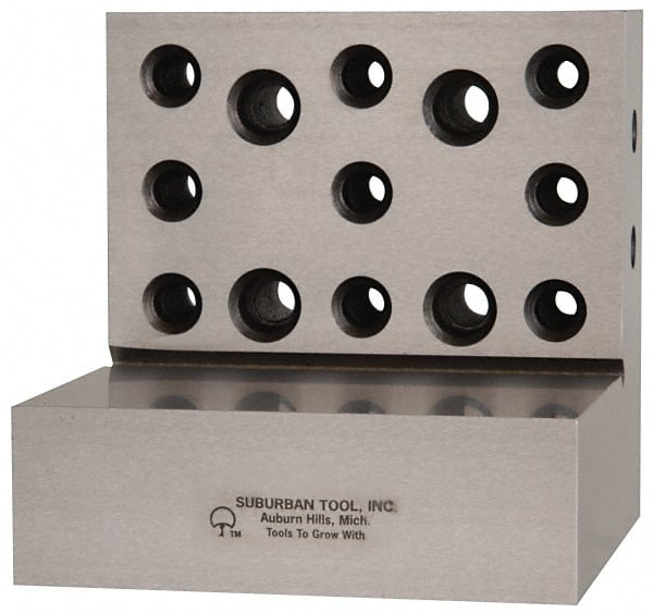Suburban Tool - 4" Wide x 4" Deep x 4" High Steel Precision-Ground Angle Plate - Exact Tool & Supply