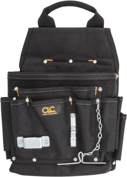 CLC - 12 Pocket Electrician's Holster - Nylon, Black - Exact Tool & Supply