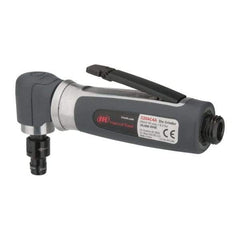 Ingersoll-Rand - 1/4" Collet, Angle Handle, Straight Air Die Grinder - 20,000 RPM, Rear Exhaust, 32 CFM, 0.3 hp, 620 kPa, 1/4 NPT - Exact Tool & Supply