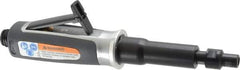 Ingersoll-Rand - 1/4" Collet, Straight Handle, Straight Air Die Grinder - 25,000 RPM, Rear Exhaust, 33 CFM, 0.3 hp, 620 kPa, 1/4 NPT - Exact Tool & Supply