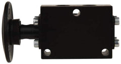ARO/Ingersoll-Rand - 1/8" NPT Manual Mechanical Valve - 3-Way, 2 Position, Palm Button/Spring & 0.4 CV Rate - Exact Tool & Supply