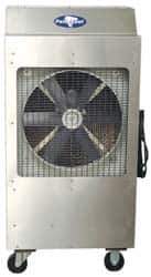 RollSeal - 18" Blade, 10 Gal Capacity, 1/3 hp, 3,000 CFM Evaporative Cooler - 6 Amp Rating, 115 Volts, Variable Speed - Exact Tool & Supply