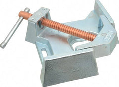 Bessey - Fixed Angle, 2 Axes, 1-3/8" Jaw Height, 7" Max Capacity, Cast Iron Angle & Corner Clamp - 90° Clamping Angle, 3-1/2" Throat Depth - Exact Tool & Supply